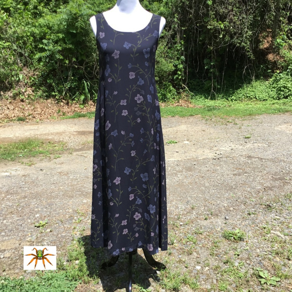 Jones New York Dresses & Skirts - 100% Silk Maxi Dress Floral Sleeveless Size 6